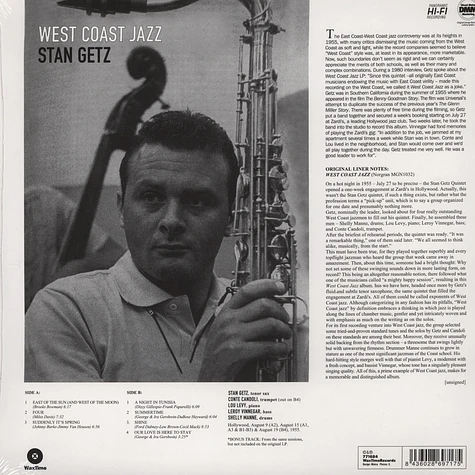 Stan Getz - West Coast Jazz