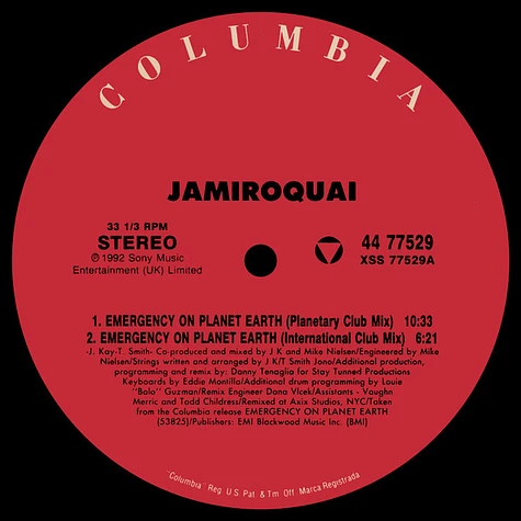 Jamiroquai - Emergency On Planet Earth (Danny Tenaglia Remixes)