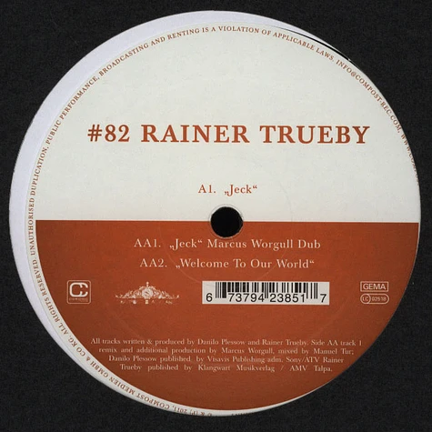 Rainer Trueby - Black Label #82