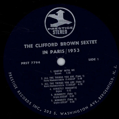Clifford Brown Sextet - The Clifford Brown Sextet In Paris