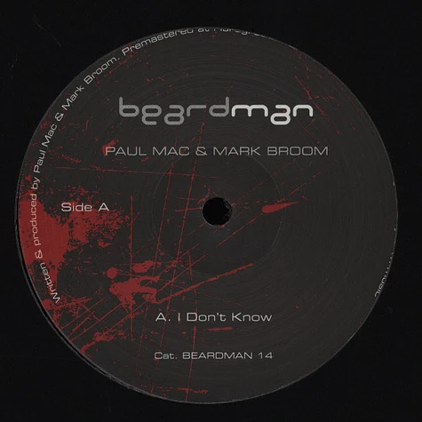 Paul Mac & Mark Broom - I Dont Know EP