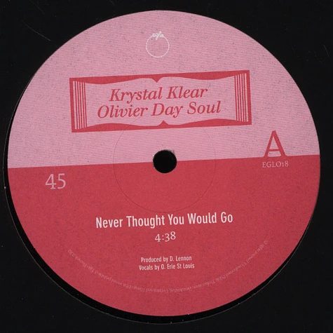Olivier Day Soul & Krystal Klear - Never Thought You Would Go