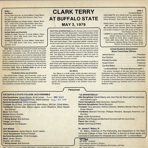 Clark Terry - Clark Terry At Buffalo State