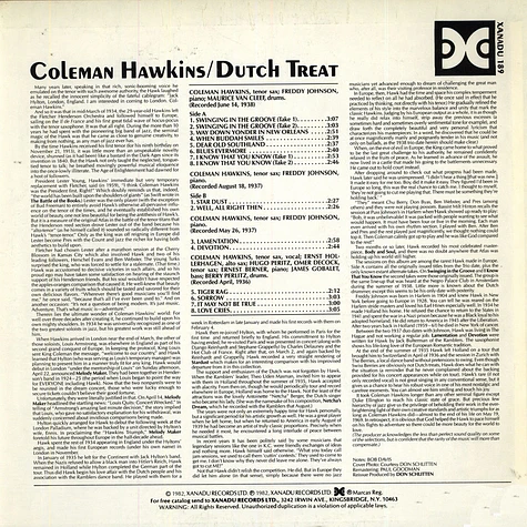 Coleman Hawkins - Dutch Treat
