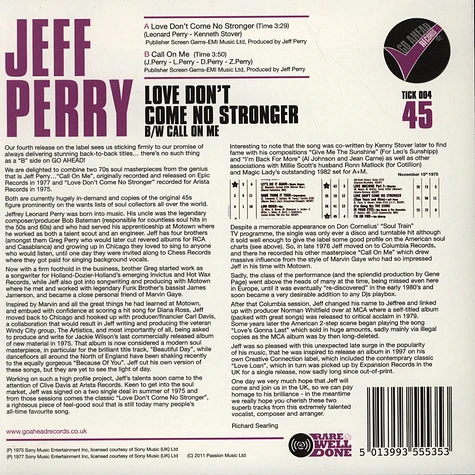 Jeff Perry - Love Don't Come No Stronger