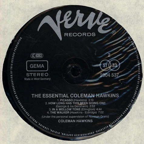 Coleman Hawkins - The Essential Coleman Hawkins