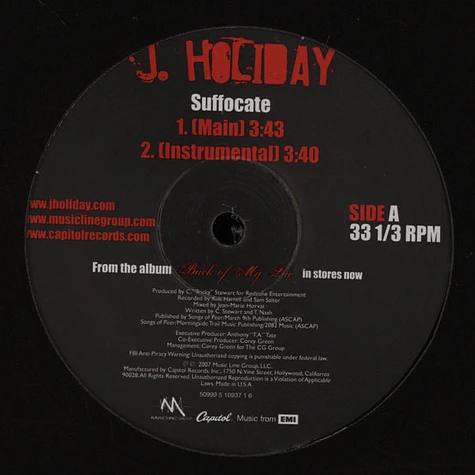 J.Holiday - Suffocate