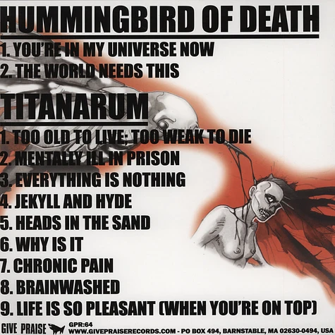 Hummingbird Of Death / Titanarum - Split