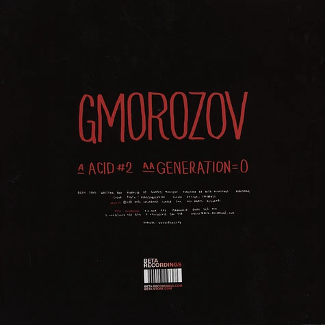 Gmorozov - Acid #2 EP
