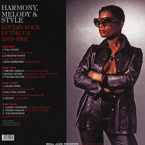 V.A. - Harmony, Melody & Style - Lovers Rock and Rare Groove in the UK 1975-92 LP 2