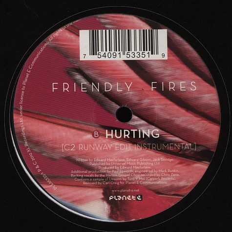 Friendly Fires - Hurting Carl Craig Mixes