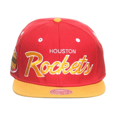 Mitchell & Ness - Houston Rockets NBA 2 Tone Script Snapback Cap