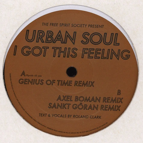 Urban Soul - I Got This Feeling Remixes