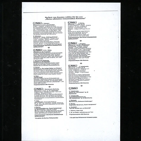 Herbert von Karajan / Berliner Philharmoniker / Philharmonica Orchestra London - Schubert / Schumann / Brahms / Bruckner / Berlioz / Tschaikowsky/ Mendelsohn