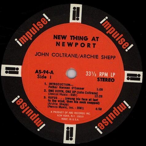 John Coltrane & Archie Shepp - New Thing At Newport