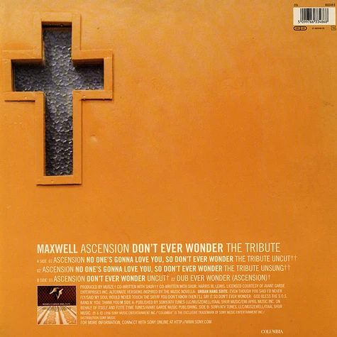 Maxwell - Ascension (Don't Ever Wonder) The Tribute