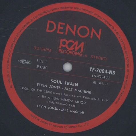 Elvin Jones - Jazz Machine - Soul Train