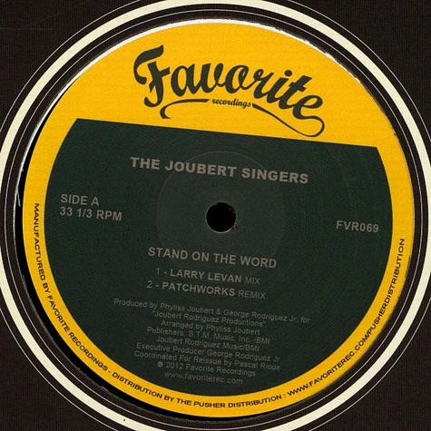 The Joubert Singers - Stand On The Word Remixes