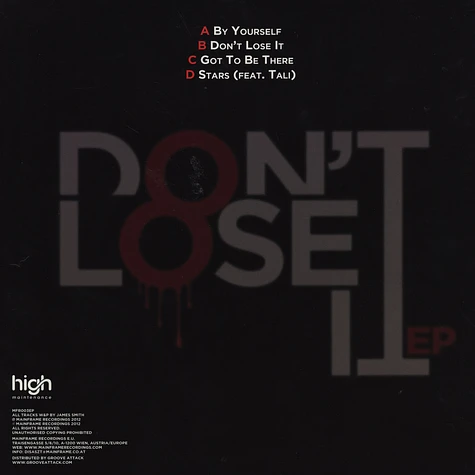 High Maintenance - Don't Lose It EP