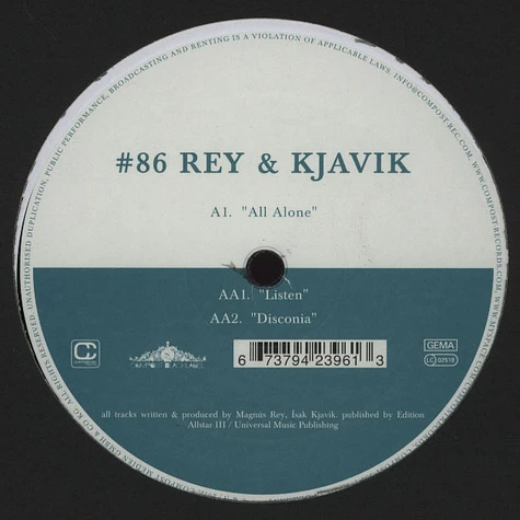 Rey & Kjavik - Black Label #86