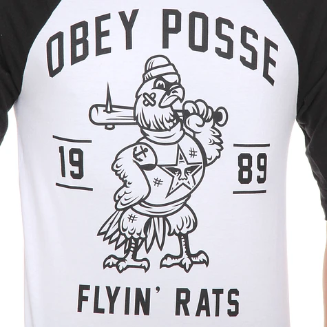 Obey - Flyin Rats 3/4 Longsleeve