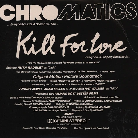 Chromatics - Kill For Love