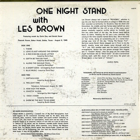 Les Brown - One Night Stand With Les Brown
