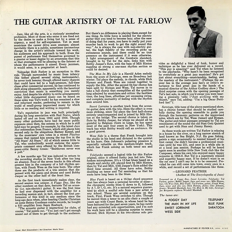 Tal Farlow - The Guitar Artistry Of Tal Farlow