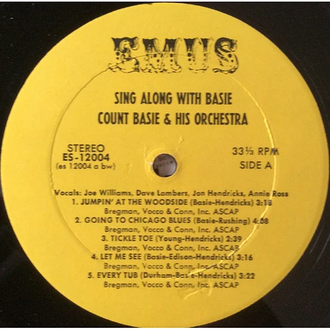 Joe Williams, Lambert, Hendricks & Ross, Count Basie Orchestra - Sing Along With Basie