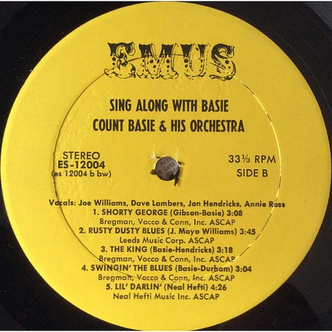 Joe Williams, Lambert, Hendricks & Ross, Count Basie Orchestra - Sing Along With Basie