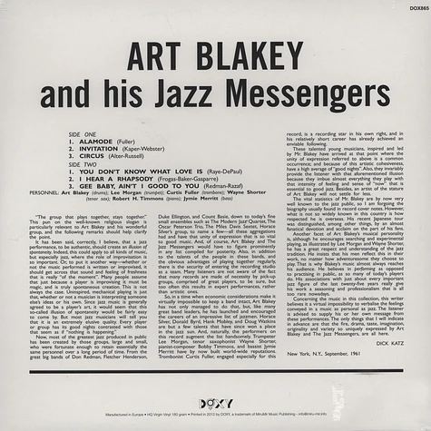 Art Blakey & The Jazz Messengers - Art Blakey!!! Jazz Messengers!!! (Alamode)