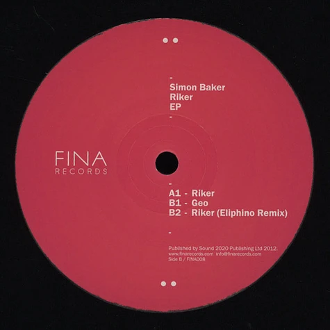 Simon Baker - Riker EP