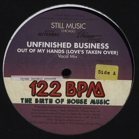 Unfinished Business / Omni - Out Of My Hands (Loves Taken Over)