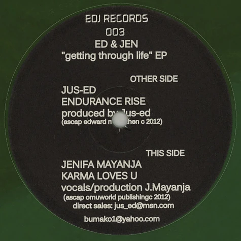 Ed & Jen - Getting Through Life EP