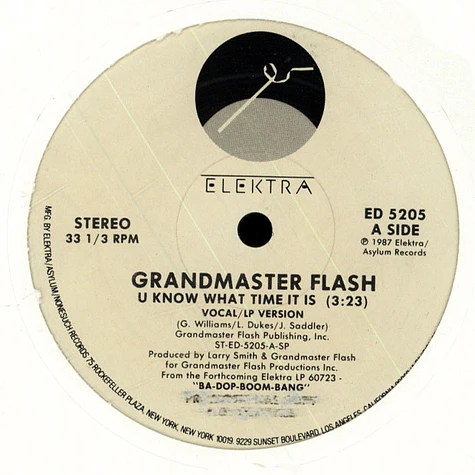 Grandmaster Flash - U Know What Time It Is