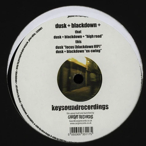 Dusk + Blackdown - High Road