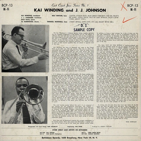 Kai Winding + J.J. Johnson - K + J.J.