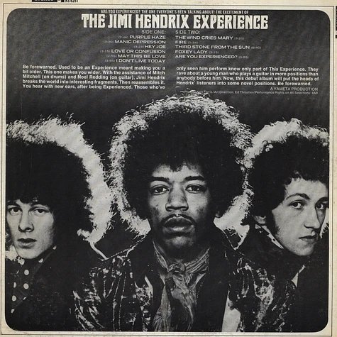 The Jimi Hendrix Experience - Are You Experienced