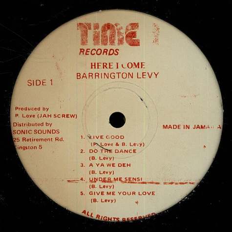 Barrington Levy - Here i come