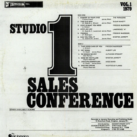 V.A. - Studio One Sales Conference Vol. 1 1979