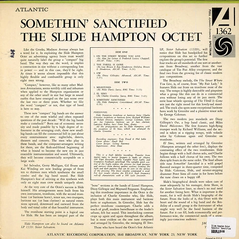 Slide Hampton Octet - Somethin' Sanctified