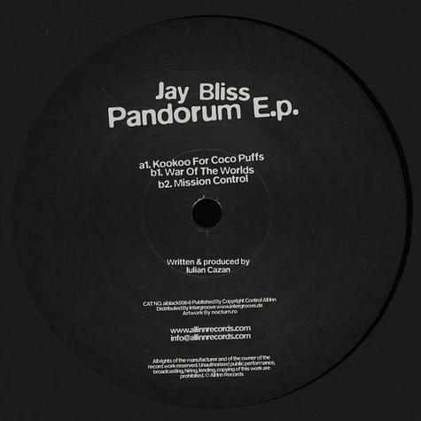 Jay Bliss - Pandorum EP