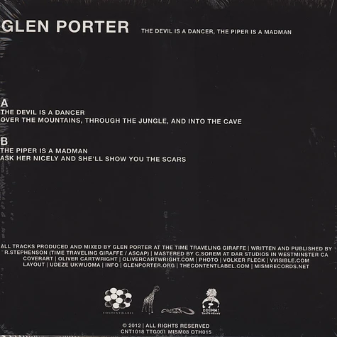 Glen Porter - The Devil Is A Dancer, The Piper Is A Madman