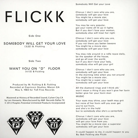 Flickk - Somebody Will Get Your Love