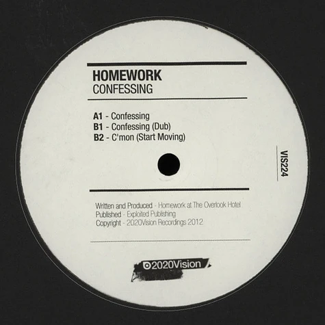 Homework - Confessing