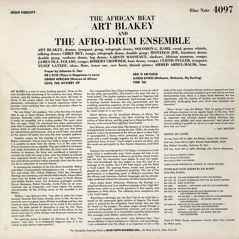 Art Blakey & The Afro-Drum Ensemble - The African Beat
