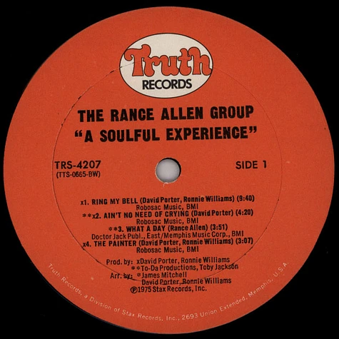 The Rance Allen Group - A Soulful Experience