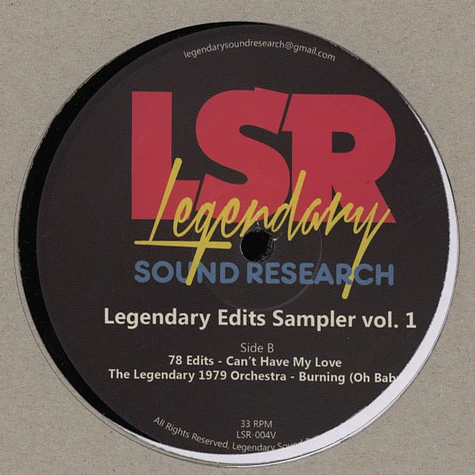 V.A. - Legendary Edits Sampler Volume 1