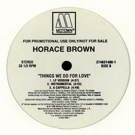 Horace Brown - How Can We Stop