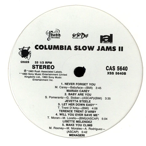 V.A. - Columbia Slow Jams II